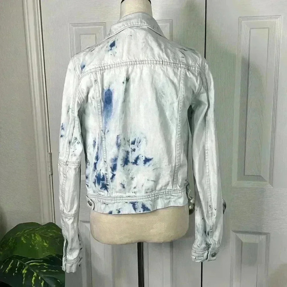 FREE PEOPLE jones tie dye blue jacket size S - Picture 6 of 14